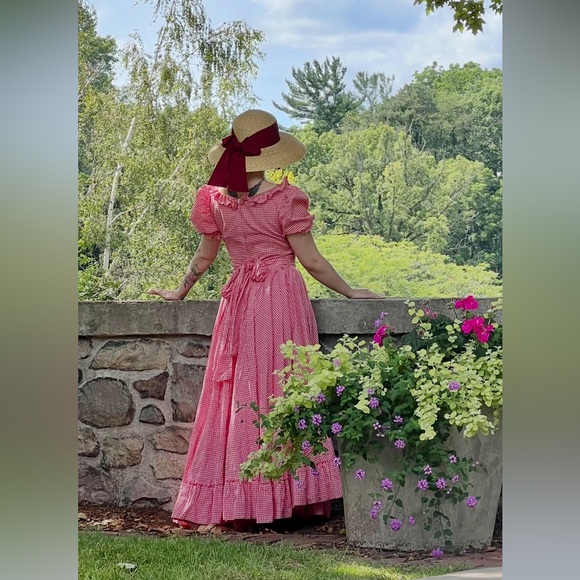 Vintage red and white gingham dress - Picture 3 of 6